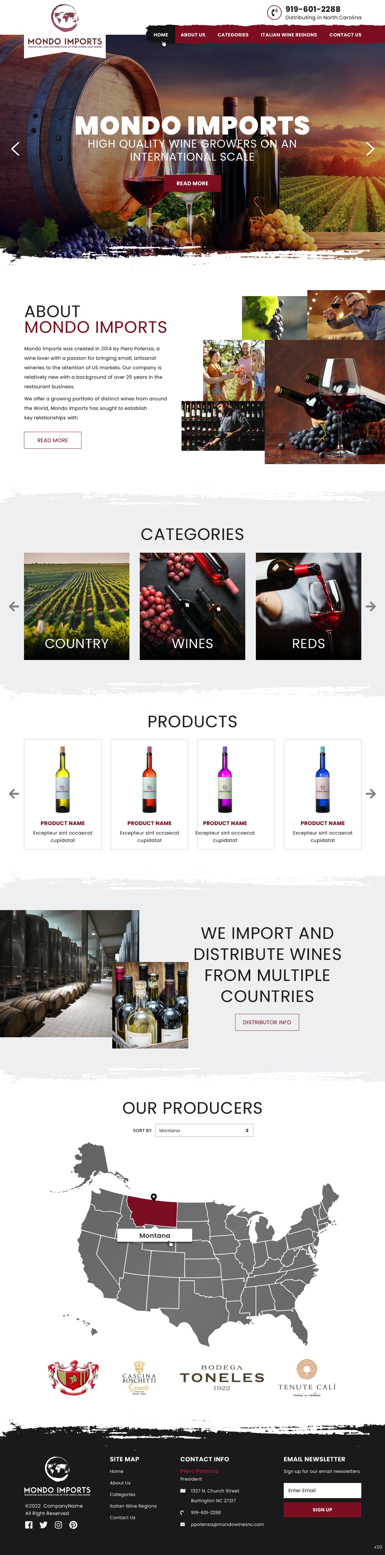 Web Design by pb for Mondo Imports LLC | Design #28862752