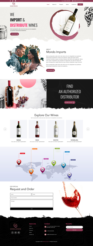 Web Design by sai.designer87 for Mondo Imports LLC | Design: #28857534