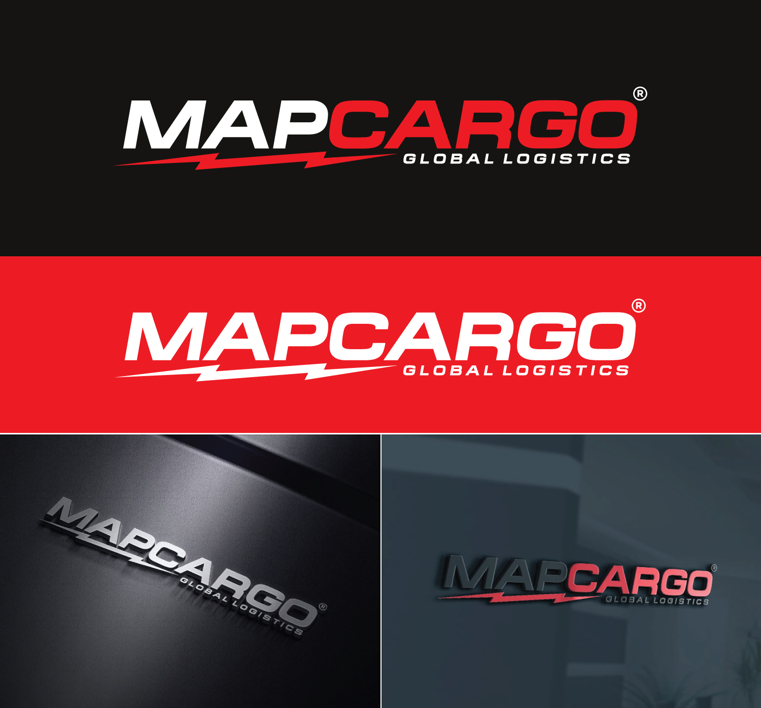 Logo Design by Atec for MAPCARGO Global Logistics | Design #28849959