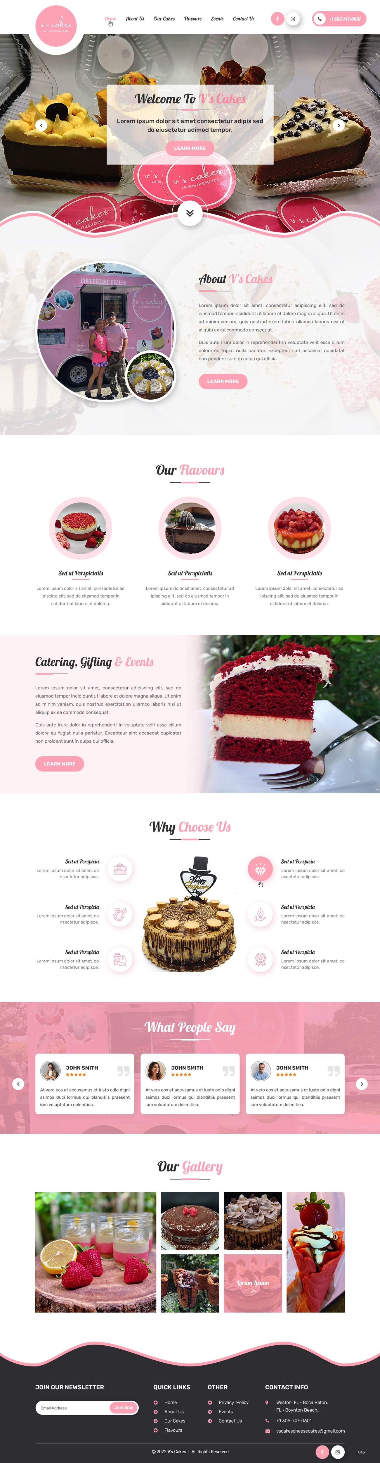 Web-Design von pb für V's Cakes Cheesecakes | Design #28853180