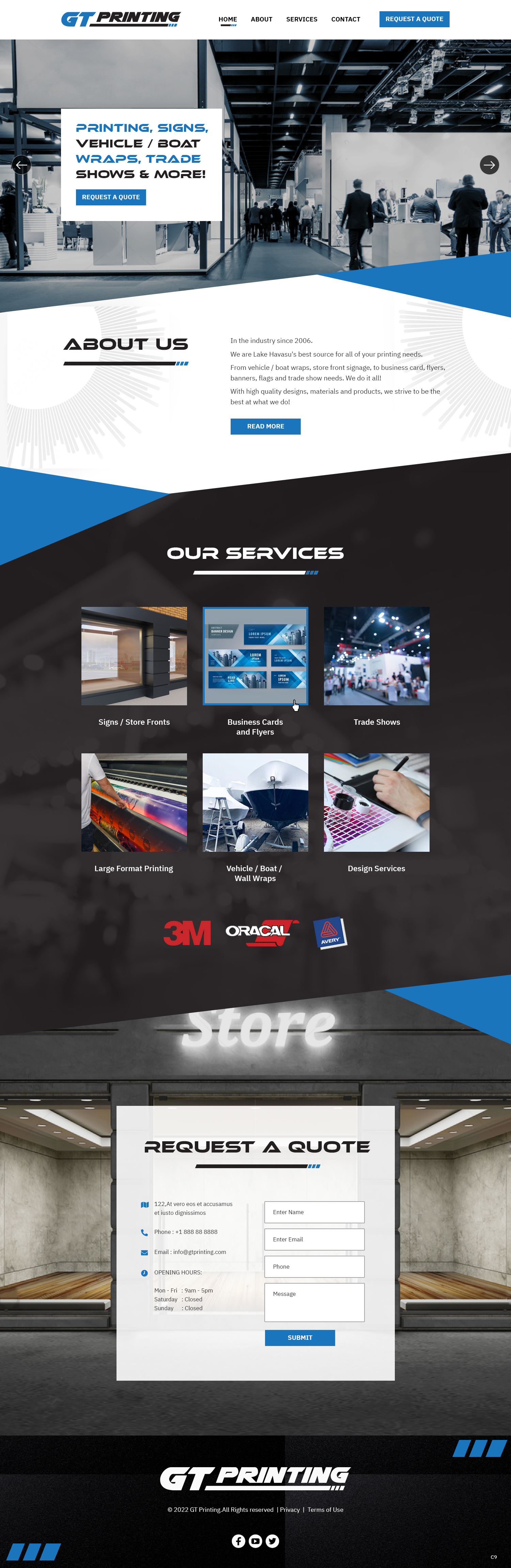 Web Design par pb pour GT Printing | Design #28857787