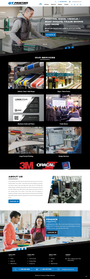 Diseño Web por pb para GT Printing | Diseño: #28857790