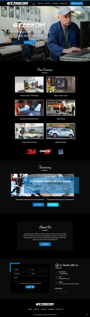 Diseño Web por pb para GT Printing | Diseño: #28857792