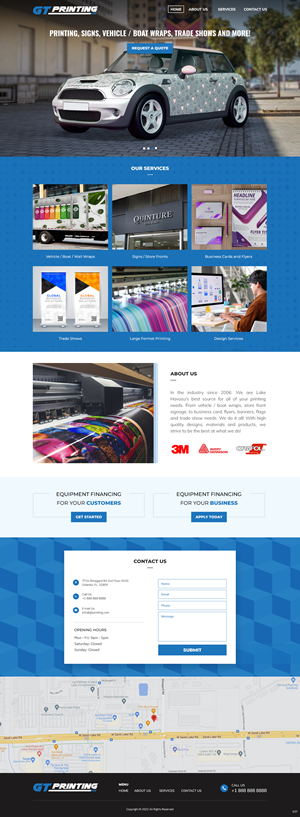 Diseño Web por pb para GT Printing | Diseño: #28857794