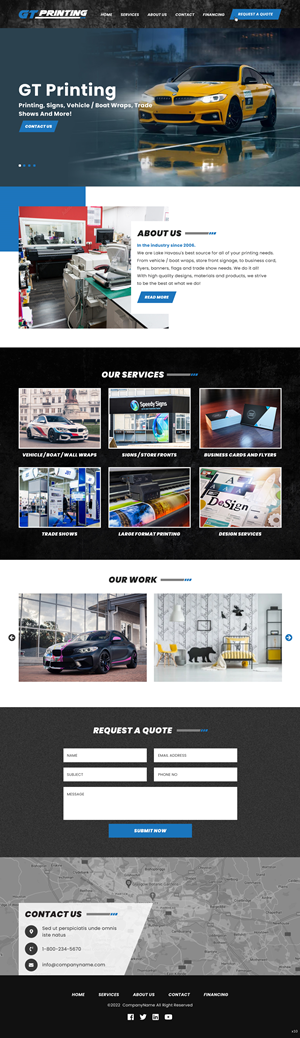 Web Design by pb for GT Printing | Design: #28857796