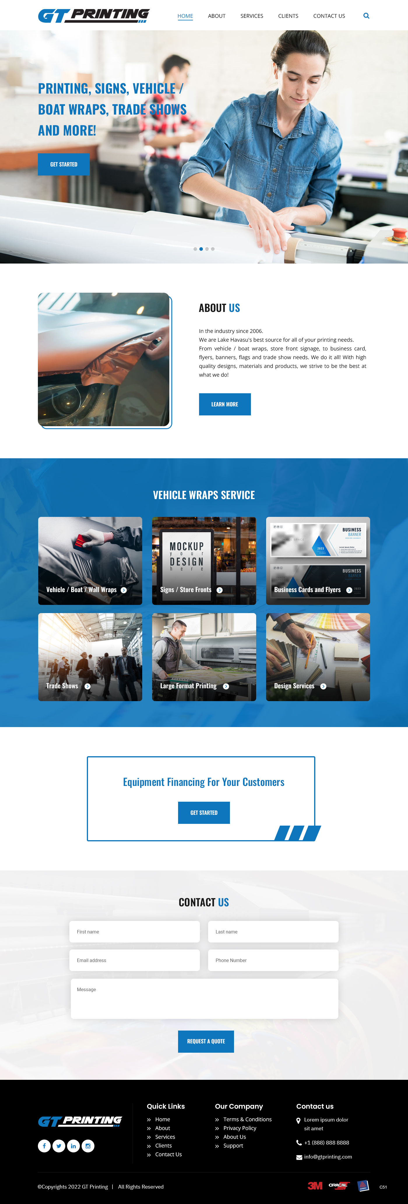 Web-Design von pb für GT Printing | Design #28857797
