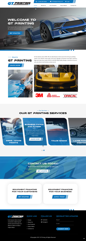 Web Design by pb for GT Printing | Design: #28862734