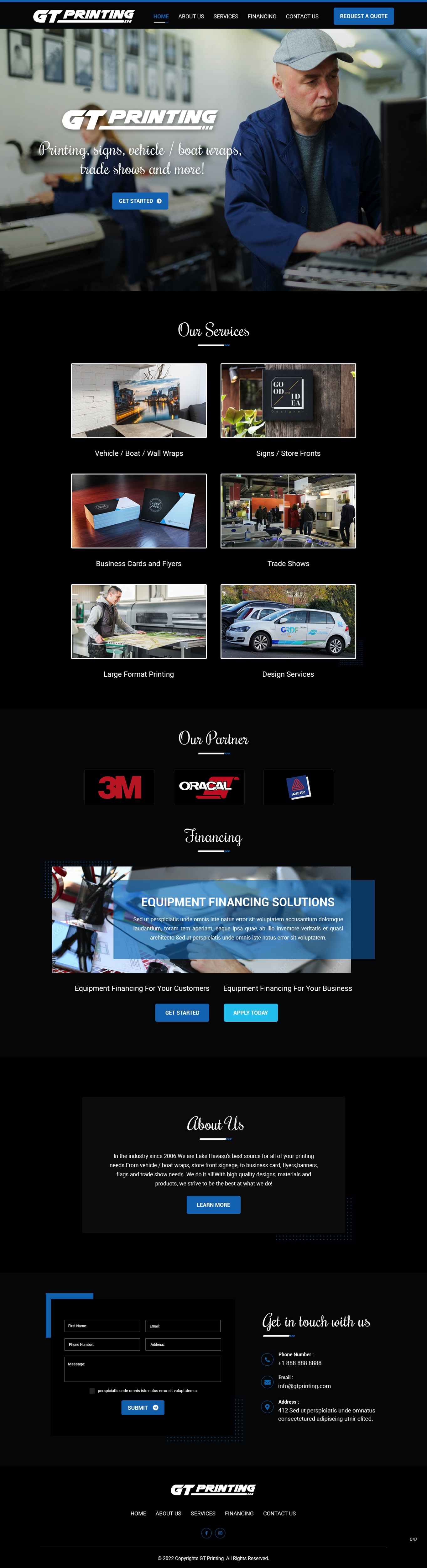 Web-Design von pb für GT Printing | Design #28862736