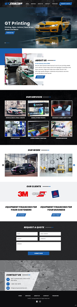 Web Design by pb for GT Printing | Design: #28862737