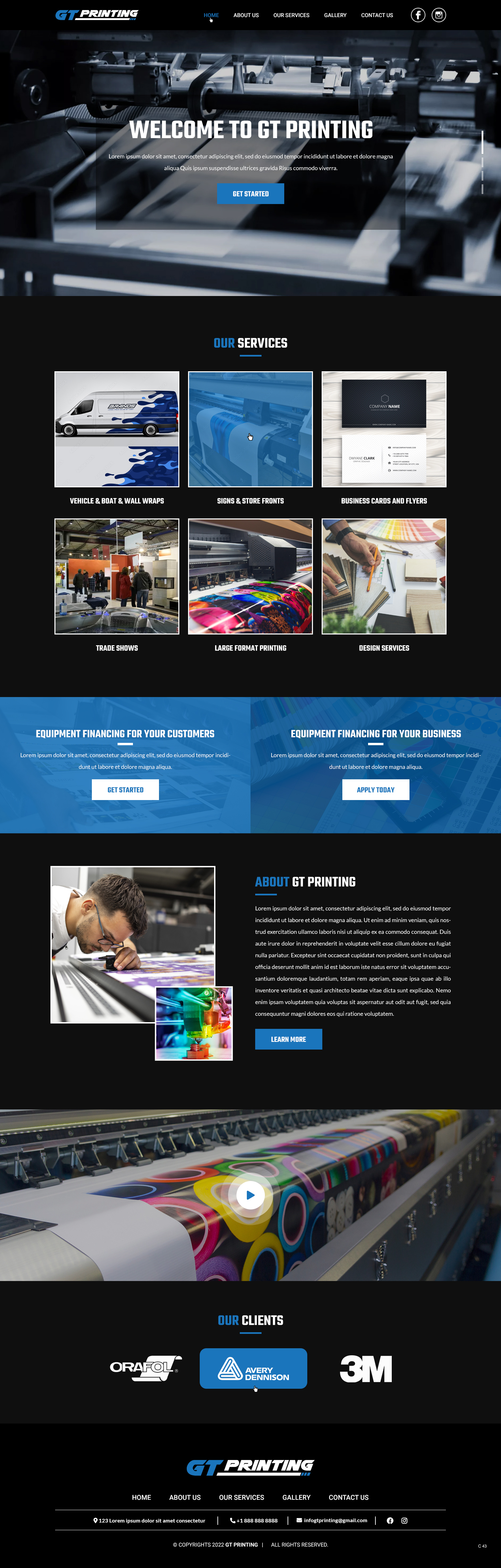 Web-Design von pb für GT Printing | Design #28862738