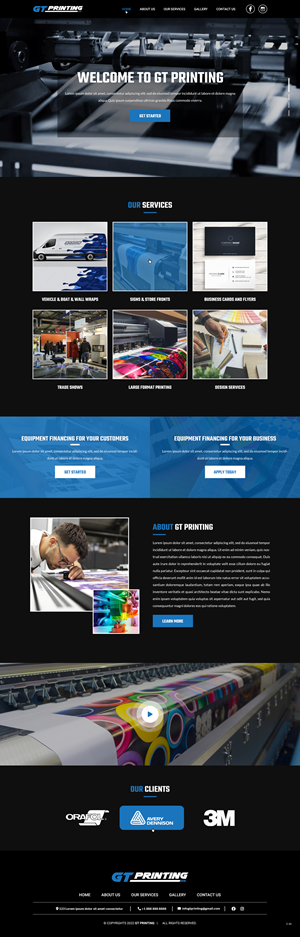 Web Design by pb for GT Printing | Design: #28862738