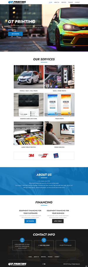Web Design by pb for GT Printing | Design: #28867758