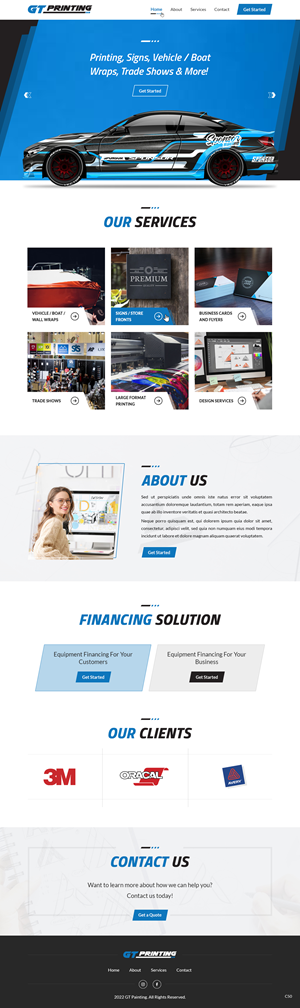Web Design by pb for GT Printing | Design: #28867759
