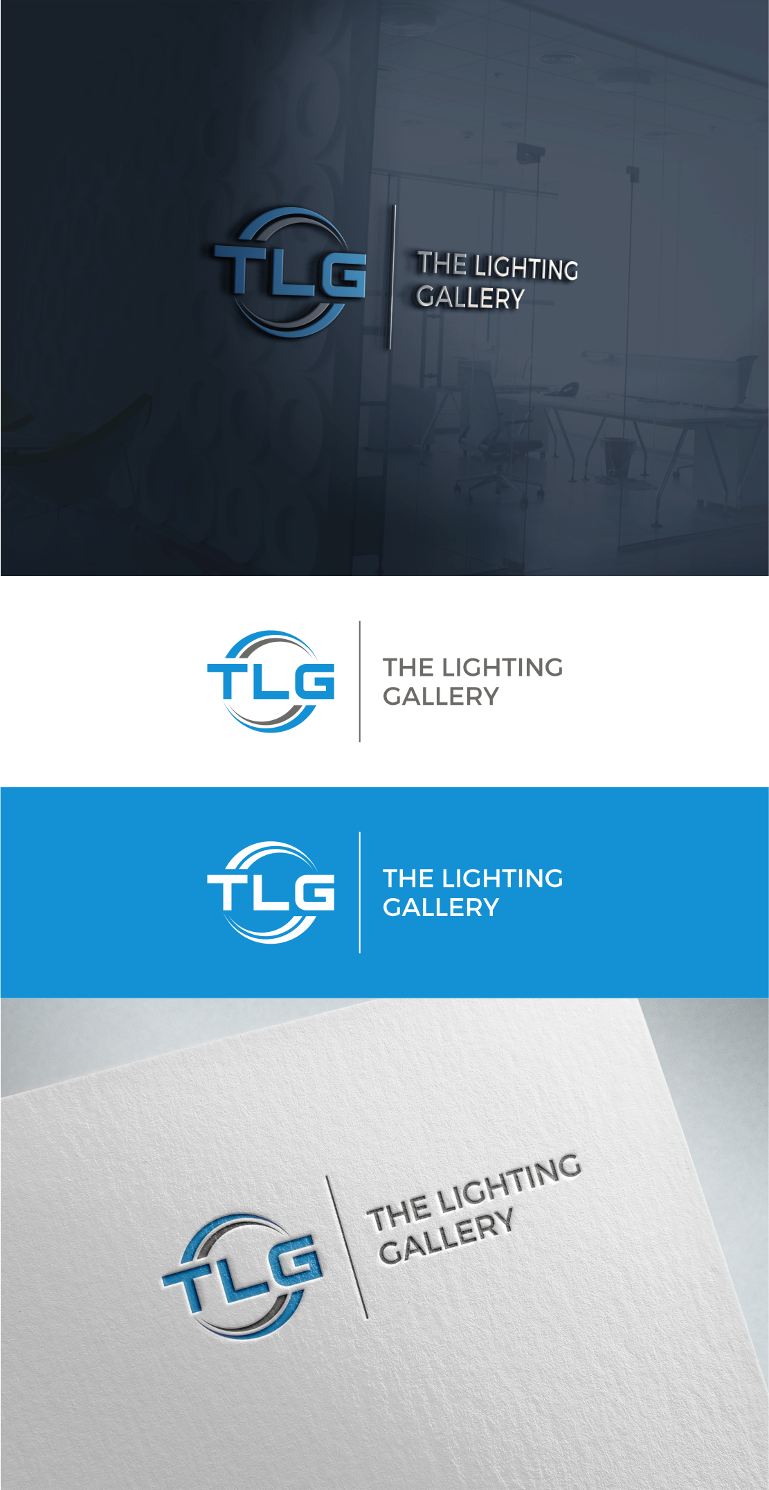 Logo Design by art_rebel for The Glow Works, Inc d/b/a The Lighting Gallery | Design #28849358