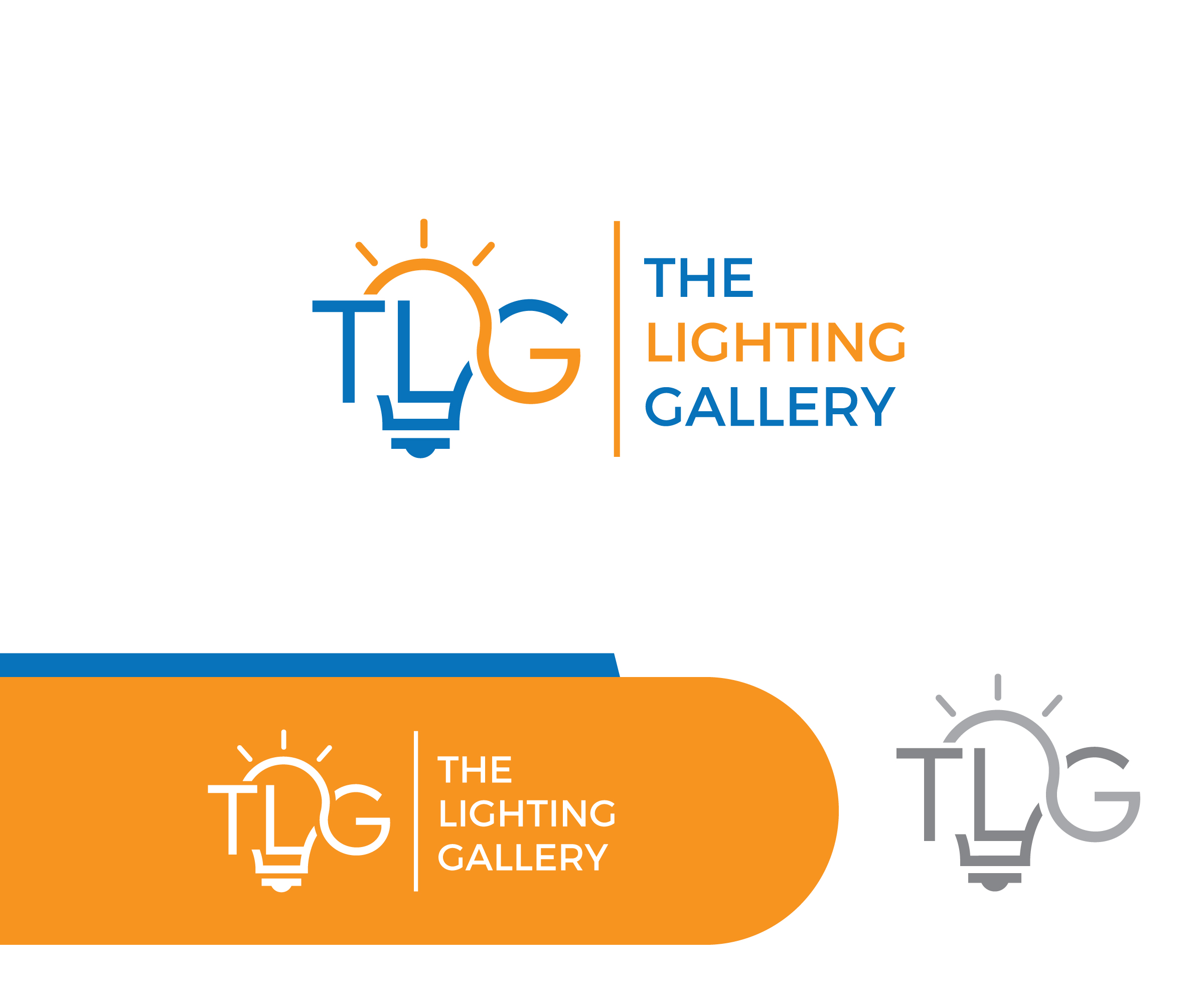 Logo Design by ecorokerz for The Glow Works, Inc d/b/a The Lighting Gallery | Design #28850376