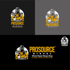 prosource diesel / tag line / Were repair shops shop for reliable and hard to find parts and kits | Logo Design by Adi firadika