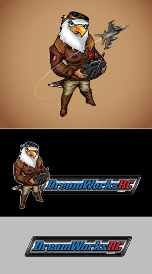 DreamWorks RC Mascot Jet Cartoon Character | Diseño de Personaje por ally designs