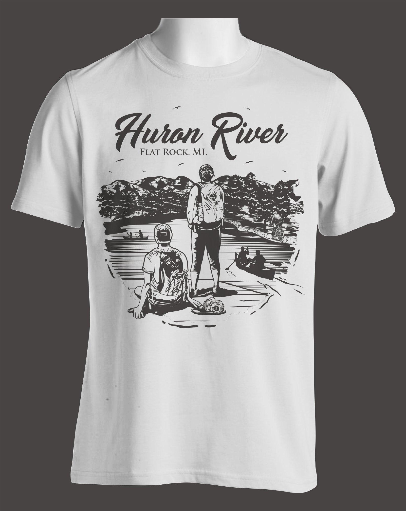 T-shirt Design by Etagraph for Owen Online Stores LLC Huron River Co DBA | Design #28858912