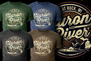 T-Shirt-Design von APHOTIC APPAREL für Owen Online Stores LLC Huron River Co DBA | Design #28855925