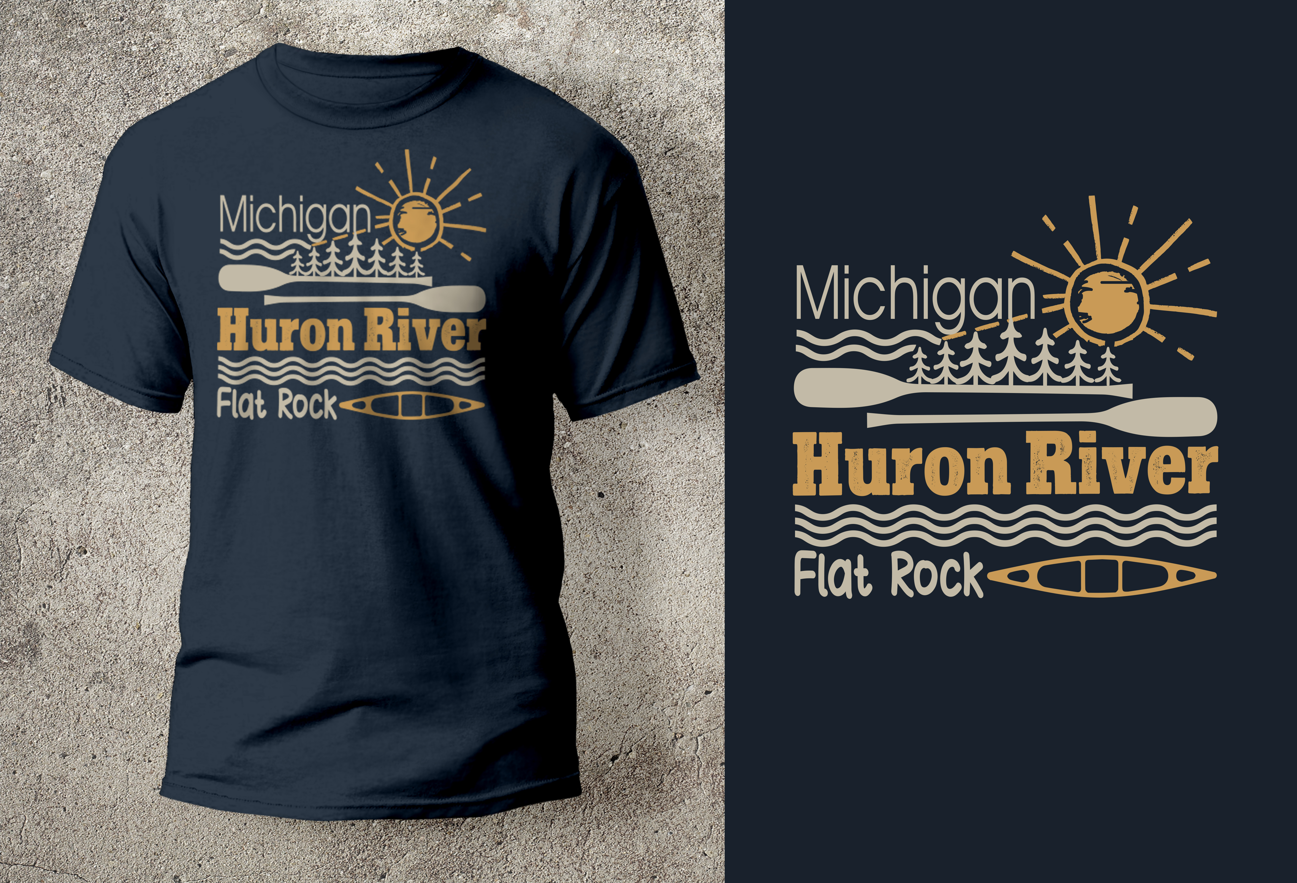 T-shirt Design by SAI DESIGNS for Owen Online Stores LLC Huron River Co DBA | Design #28855927
