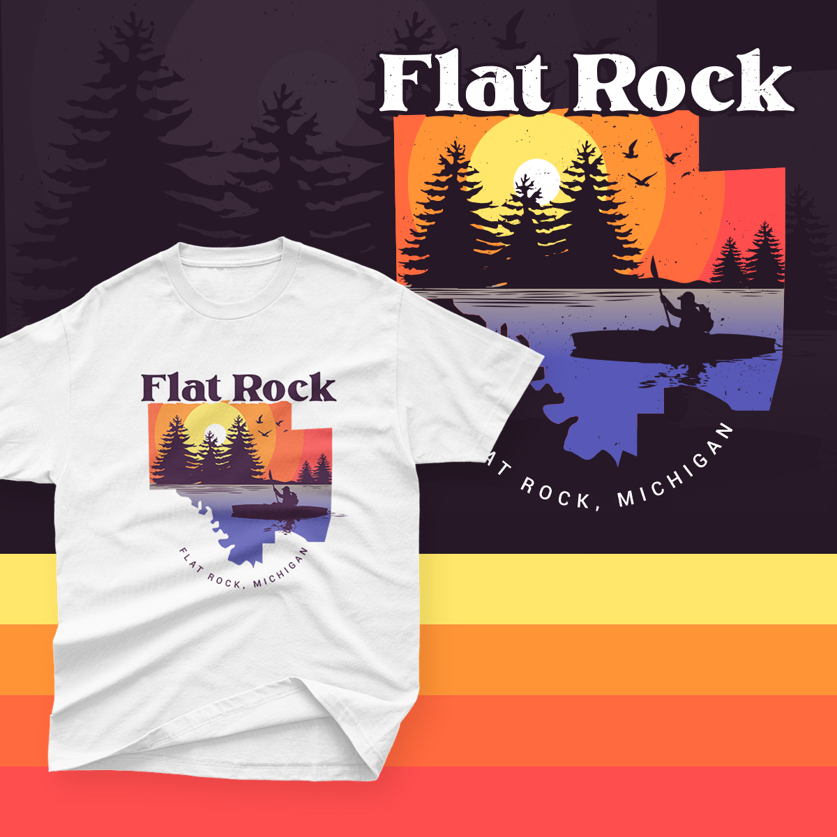 T-shirt Design by HUE CREATIVE LAB for Owen Online Stores LLC Huron River Co DBA | Design #28853392