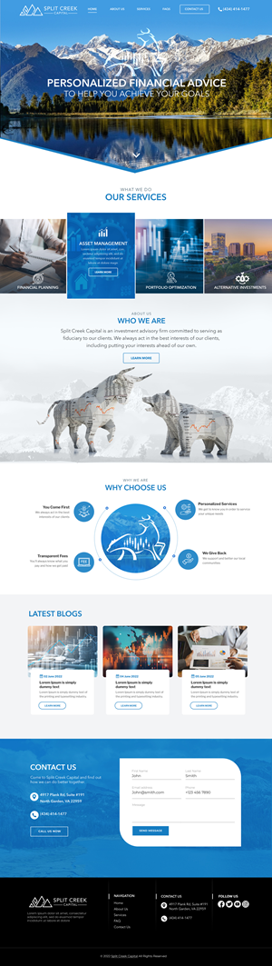 Wix Design by Blue Sparrow for this project | Design: #28859233