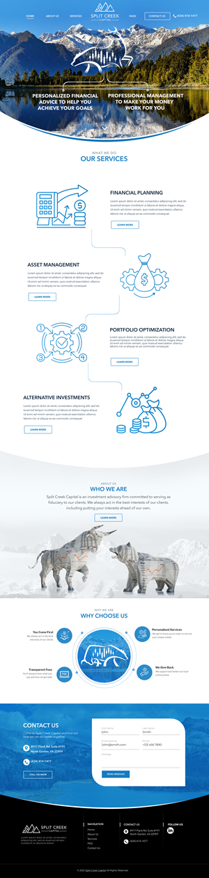 Wix Design by Blue Sparrow for this project | Design: #28862732