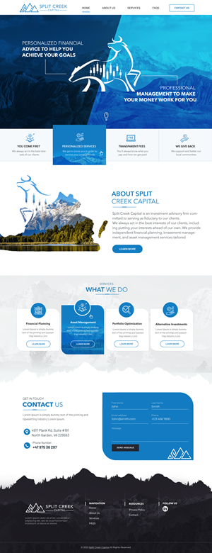 Wix Design by Blue Sparrow for this project | Design: #28862810