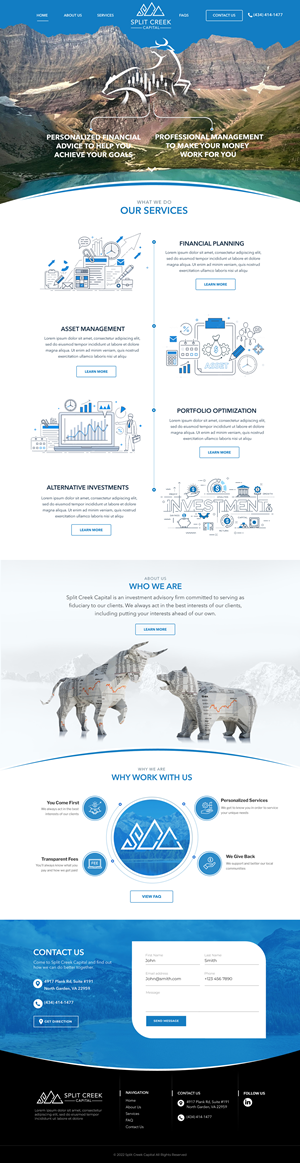 Wix Design by Blue Sparrow for this project | Design: #28864085