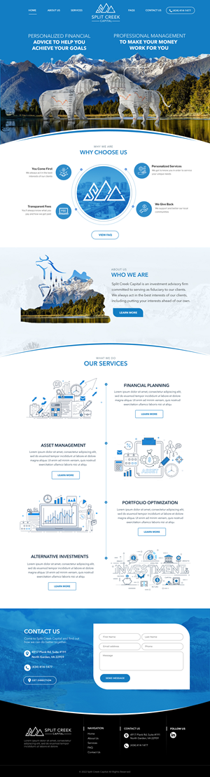 Wix Design by Blue Sparrow for this project | Design: #28868909