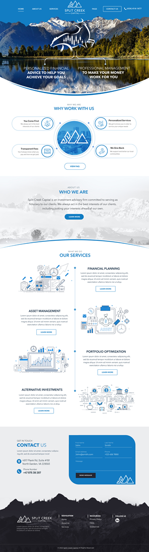 Wix Design by Blue Sparrow for this project | Design: #28868912