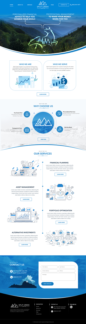 Wix Design by Blue Sparrow for this project | Design: #28872909