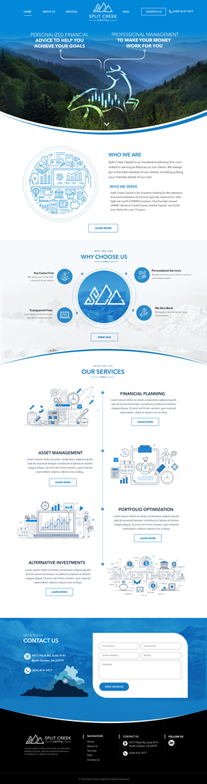 Wix Design by Blue Sparrow for this project | Design: #28872912
