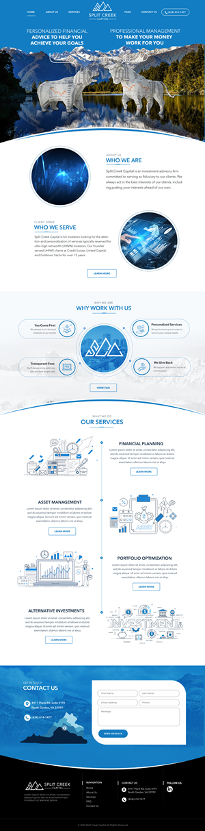 Wix Design by Blue Sparrow for this project | Design: #28872914
