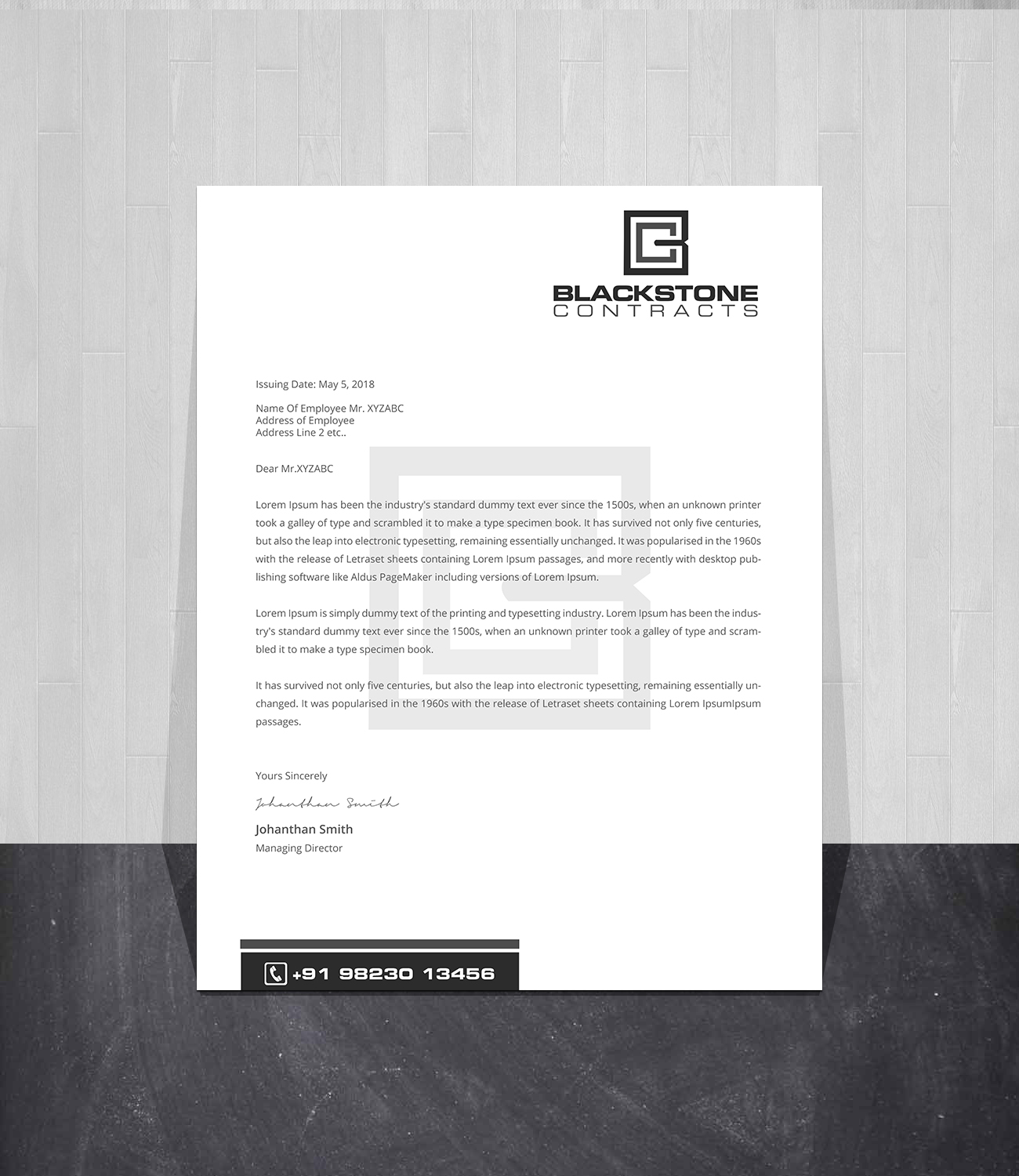 Stationery Design by Creations Box 2015 for this project | Design #28869615