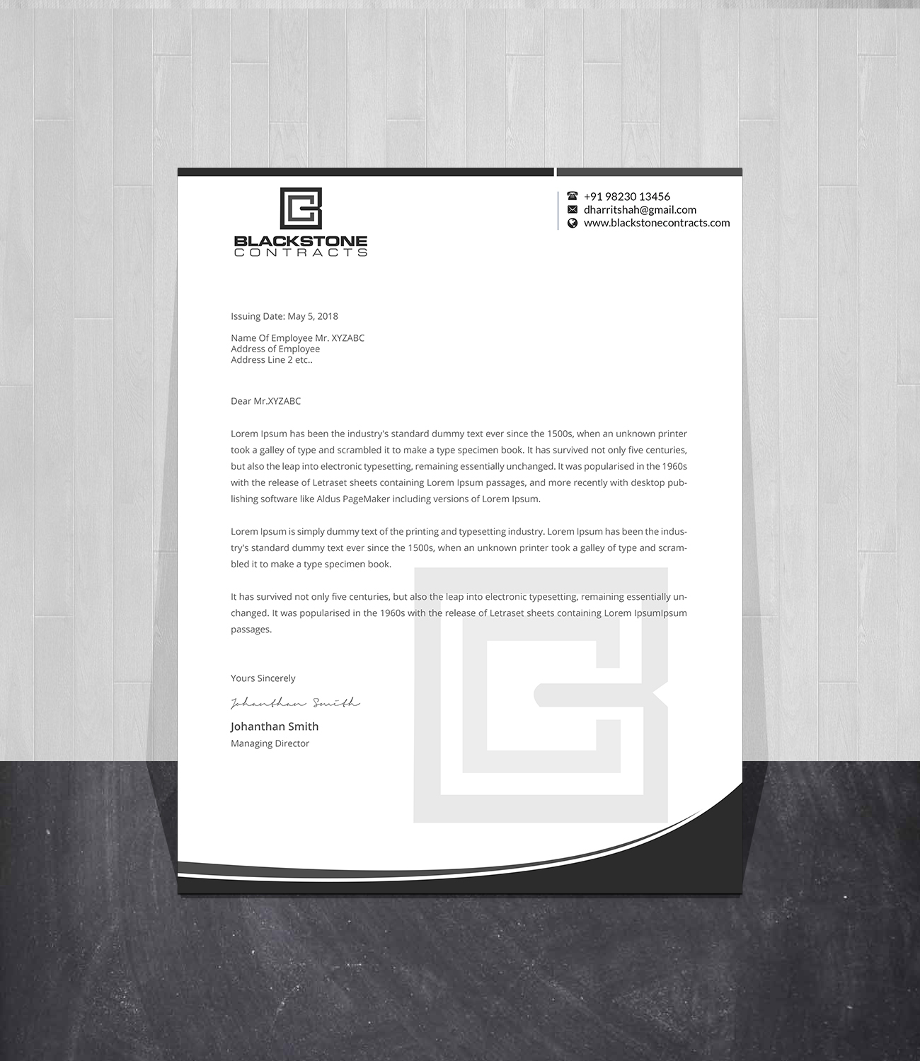 Stationery Design by Creations Box 2015 for this project | Design #28869617