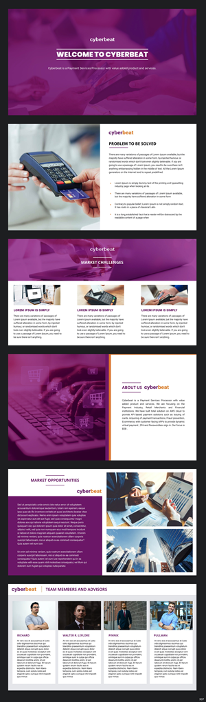 PowerPoint Design by pb for Cyberbeat | Design: #28877623