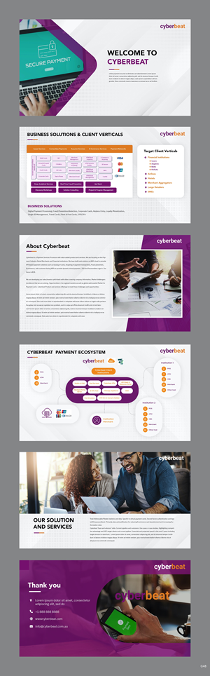 PowerPoint-Design von pb für Cyberbeat | Design #28883071