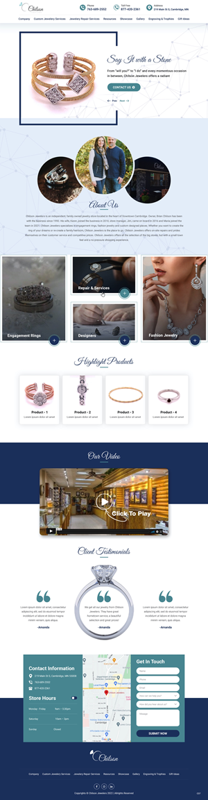 Chilson Jewelers  New Website Design | Web-Design von pb
