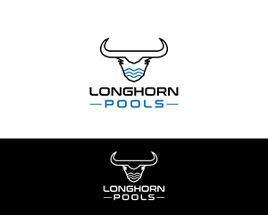 Longhorn Pools | Logo Design by Isnah Logo