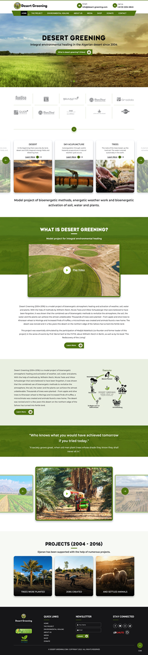 Relaunch our ecofriendly page to heal the planet! (German project!!!) | Web Design by pb