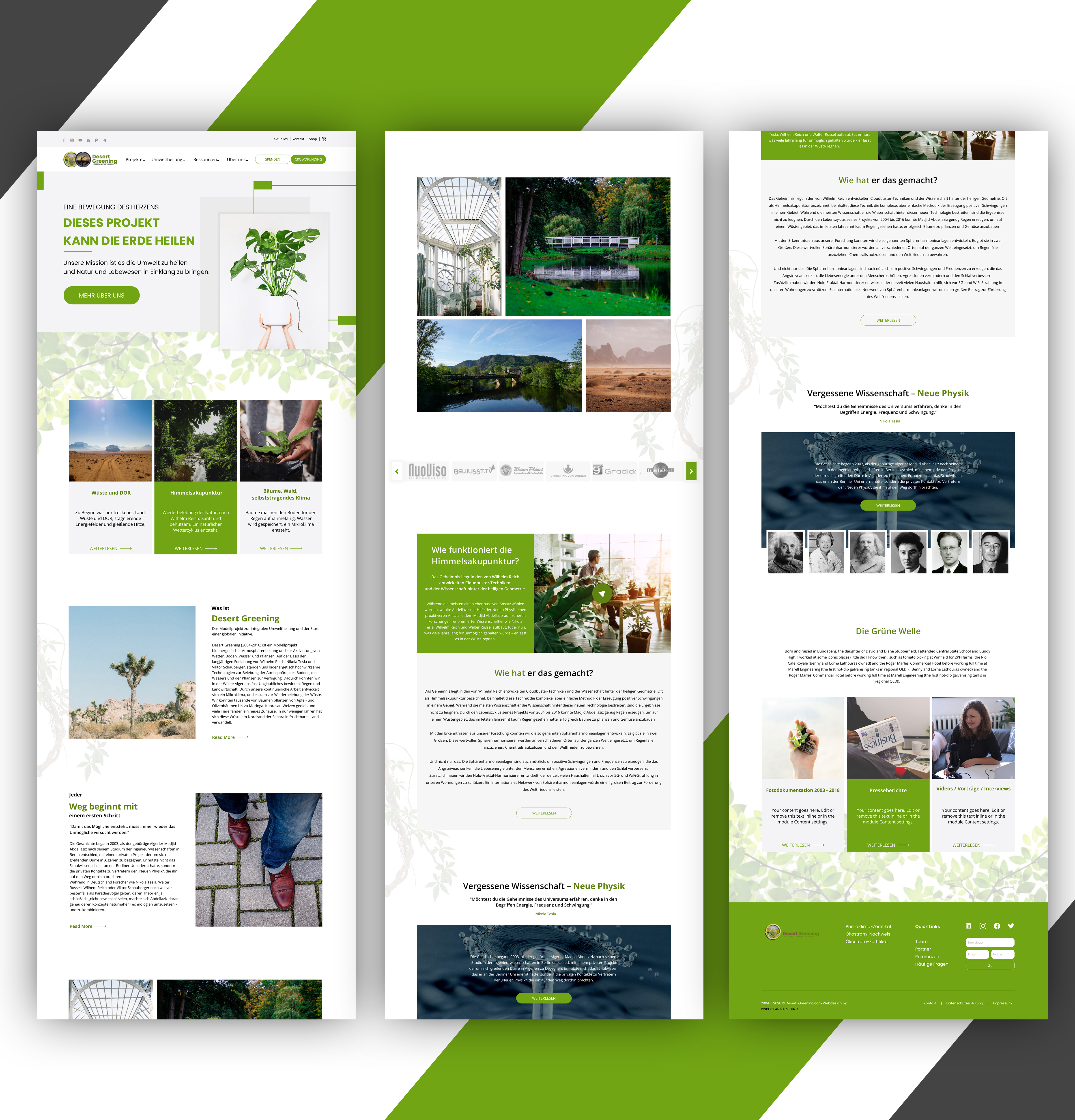 Web Design by Samahir Sharif for Förderverein Integrale Umweltheilung | Design #28876731