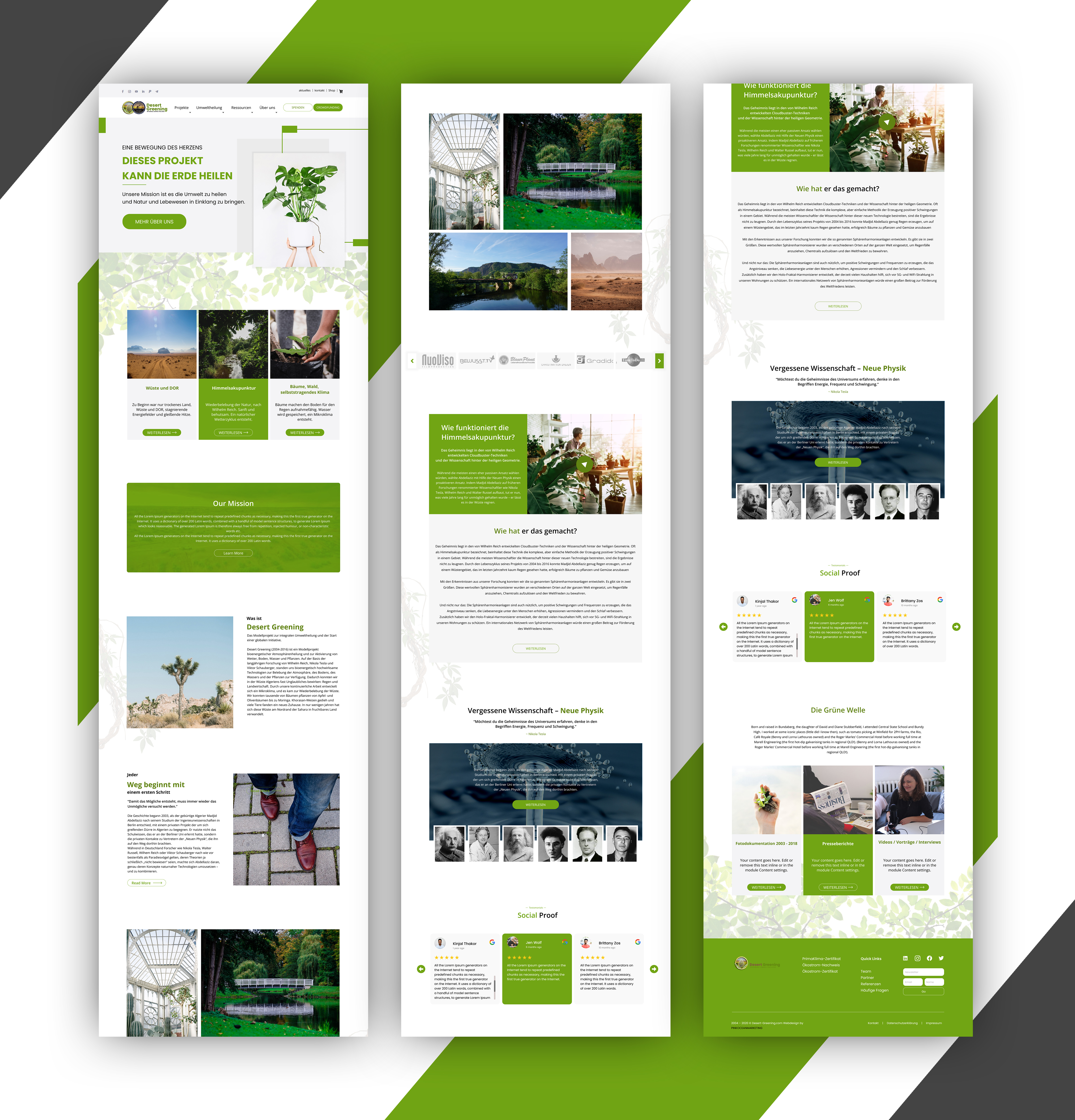 Web Design by Samahir Sharif for Förderverein Integrale Umweltheilung | Design #28892991