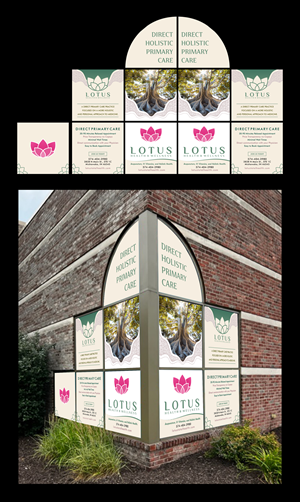 Roadside building business signage for a holistic health clinic. | Design de Panneau par 3Guys