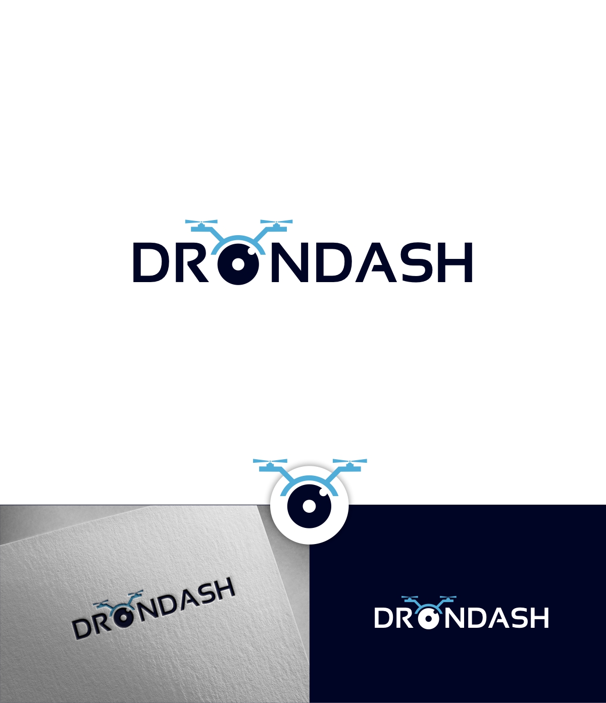Logo Design by ecorokerz for drondash | Design #28869265
