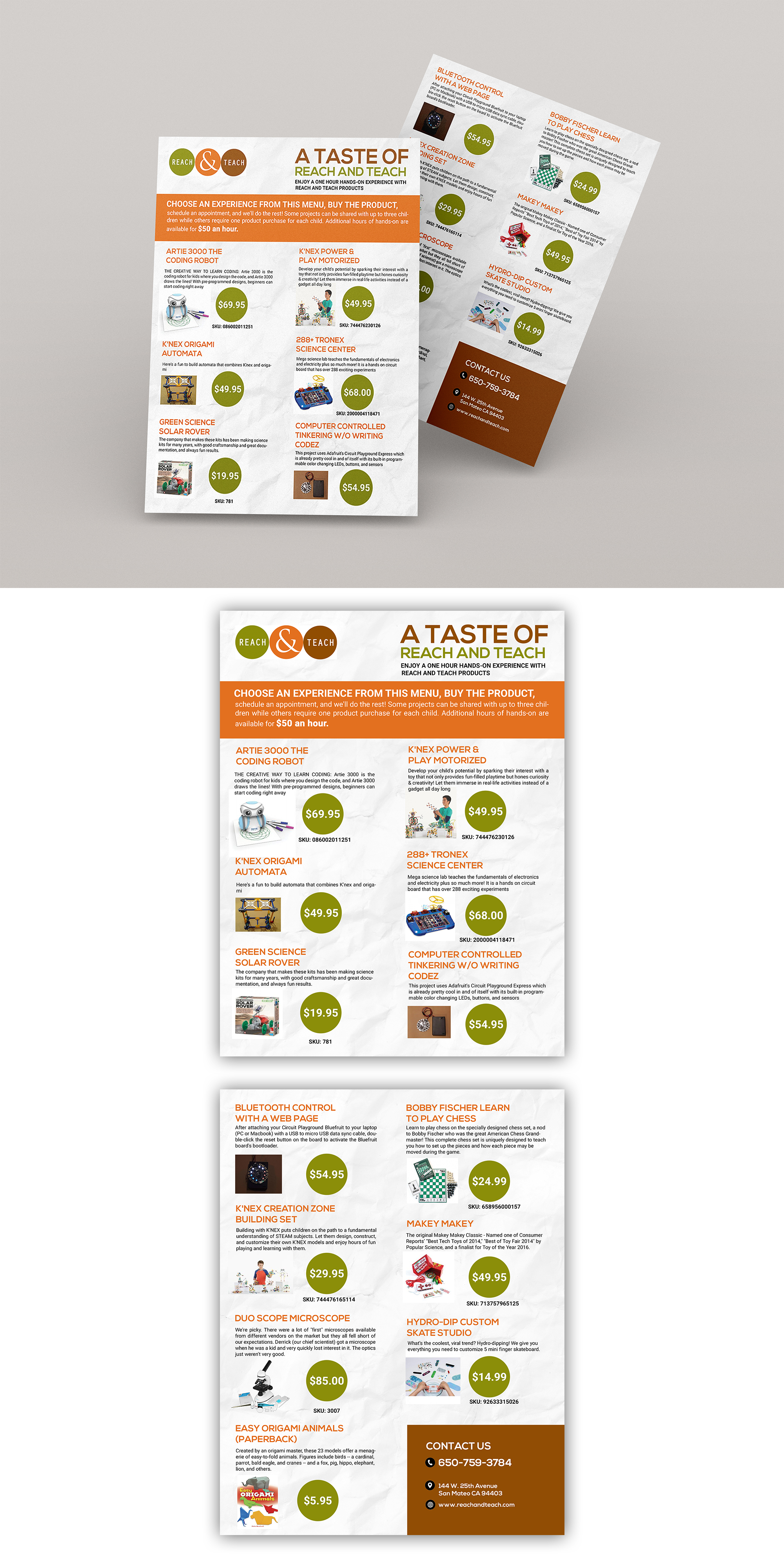 Diseño de Flyer por Design Motion para Reach And Teach | Diseño #28872306