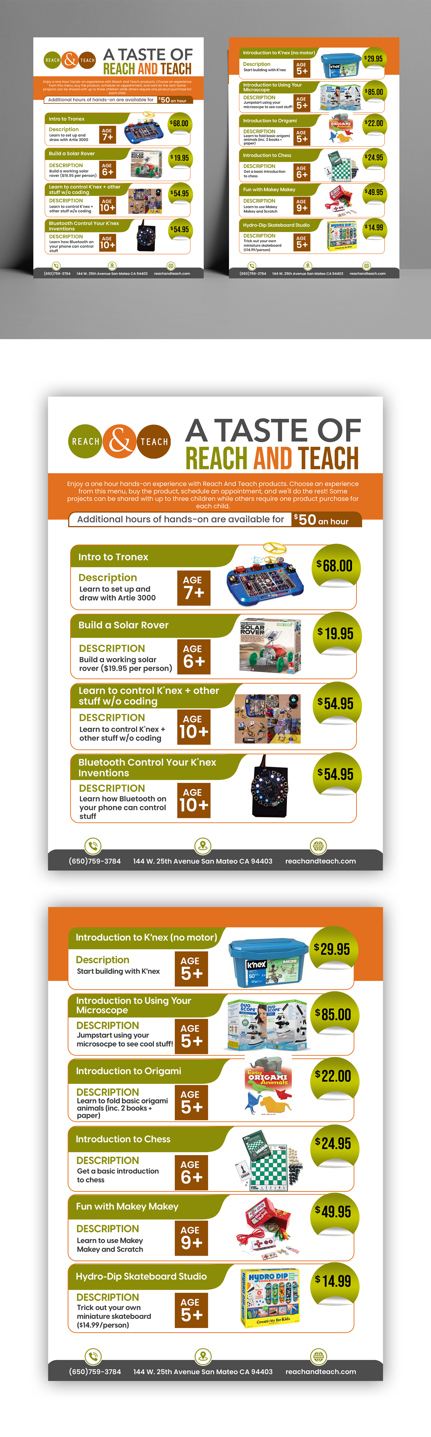 Diseño de Flyer por debdesign para Reach And Teach | Diseño #28874384