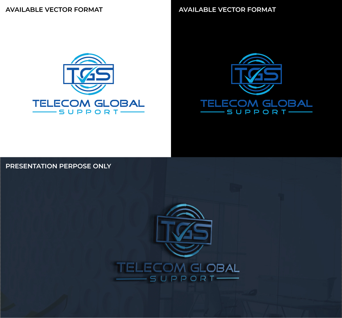 Design de Logo par RS_Design pour Telecom Global Support  | Design #28913043