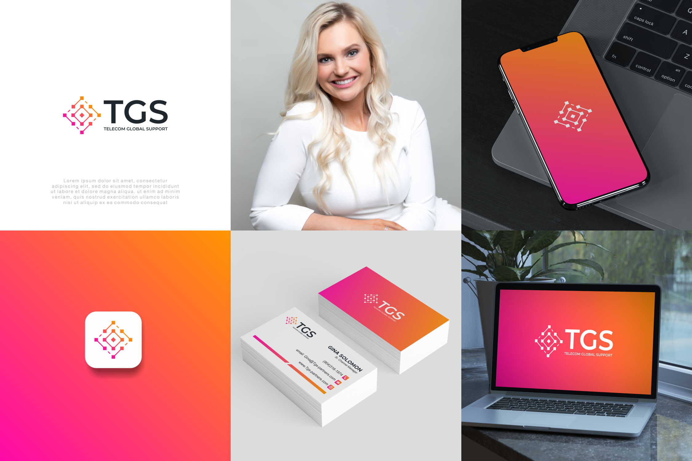 Diseño de Logo por sabina aiko para Telecom Global Support  | Diseño #28941544