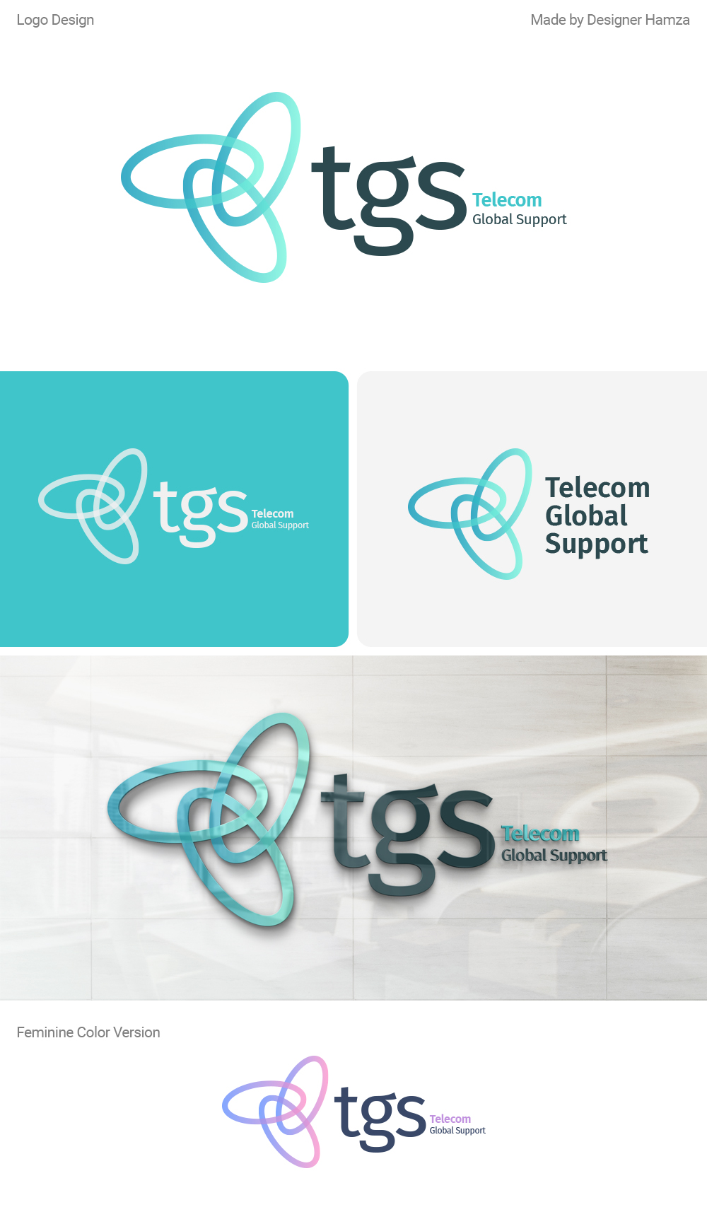 Logo-Design von Designer Hamza für Telecom Global Support  | Design #28868780
